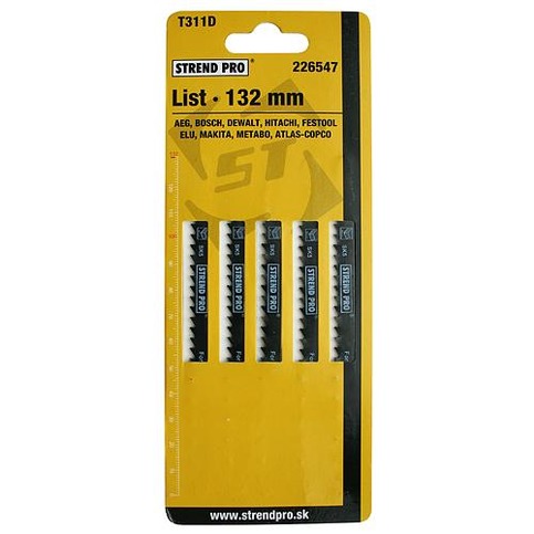 List STREND PRO T311D 132 mm, 6z, bal. 5 ks (drevo)