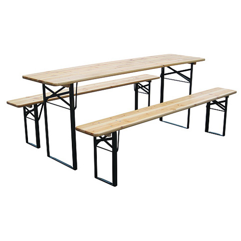Set pivny DORTMUND Standard, stôl 175x46x77 cm, 2x lavica 175x23x47 cm, drevo 25 mm