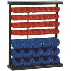Stojan HL3202 • zásobníky, 32 malých PVC boxov a 15 veľkých PVC boxov, 94x30x115 cm
