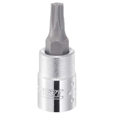 Hlavica Expert E030122, T10 mm, TORX, zástrčná, 1/4