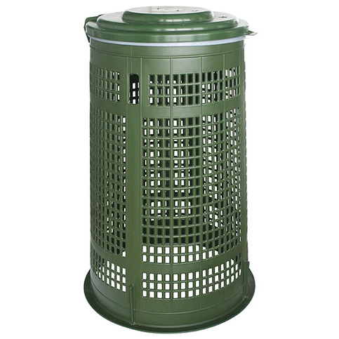 Kos na odpad ICS M57043V, 100 lit, EcoLine®, zelený, 43x87 cm