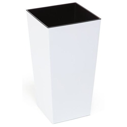 Kvetinac FINEZJA, 190x190x360 mm, biely