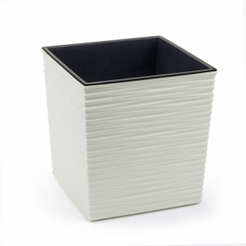 Kvetinac JUKA DŁUTO, 250x250x260 mm, biely