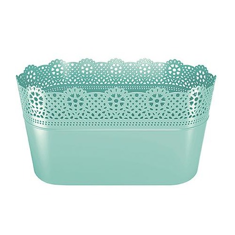Kvetináč LACE 285 mm, pistáciový