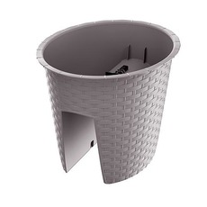 Kvetináč RATOLLA Railing Oval 300, mocca