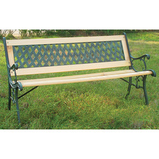 Lavica Green C012, 122x54x73 cm, drevo/plast