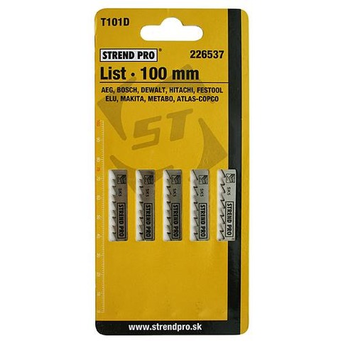 List STREND PRO T101D 100mm, 6z, bal. 5 ks (drevo)