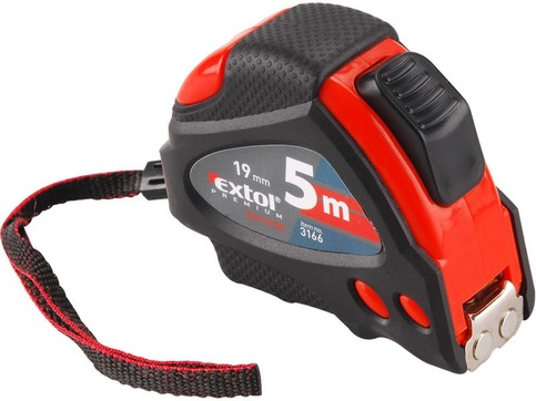 Meter zvinovací pogumovaný s magnetom a autostopom