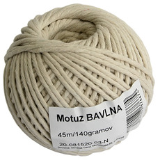 Motuz Cotton 045 m/70 g, bavlna, BallPack