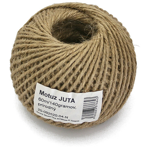 Motuz Juta Natural, 140 g, 60 m, 2,3 mm, BallPack