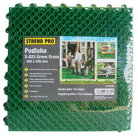 Podlaha SunnyGarden X-023 Green Grass, 300x300 mm 6 ks