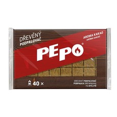 Podpaľovač PE-PO®, drevený, 40 podpalov NEW