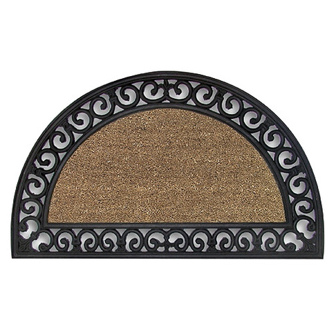 Rohozka CC RCP 00, Ornament, 45x75 cm, guma, polkruh