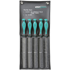 Sada pilníkov whirlpower® 154-5005, 5 dielna, 200 mm, plochý, okrúhly, štvorhranný, rovný, polkruhový