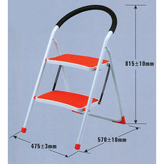 Schodky WR2061K-1 • 2 stup, nosn. 150 kg, oranžové